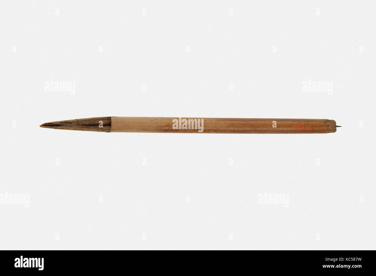 Pen, Roman Period, 30 B.C.–A.D. 364, From Egypt, Middle Egypt, Oxyrhynchus (Bahnasa), EEF excavations 1896–97, Reed, L. 16 cm (6 Stock Photo