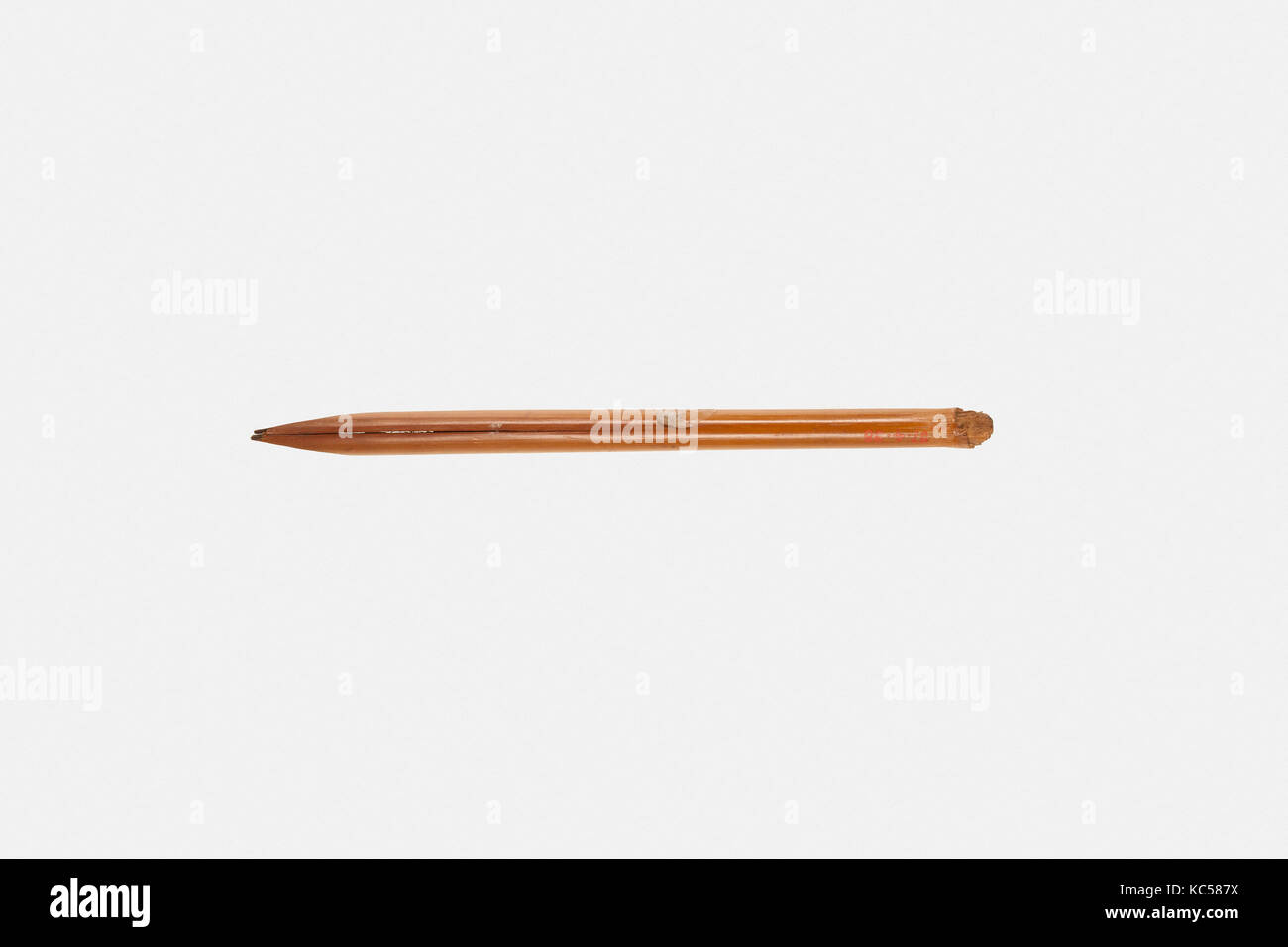 Pen, Roman Period, 30 B.C.–A.D. 364, From Egypt, Middle Egypt, Oxyrhynchus (Bahnasa), EEF excavations 1896–97, Reed, L. 11.6 cm Stock Photo