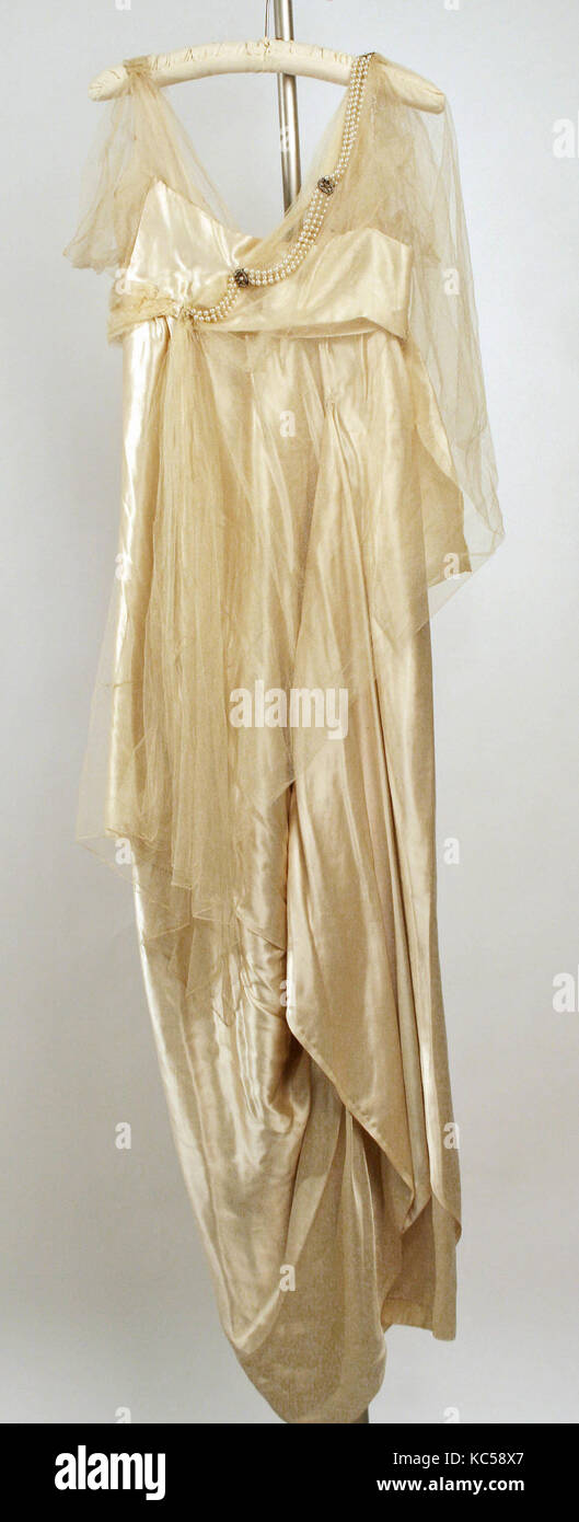 Evening dress, 191819, French, silk Stock Photo - Alamy Evening dress, 191819, French, silk Stock Photo - Alamy