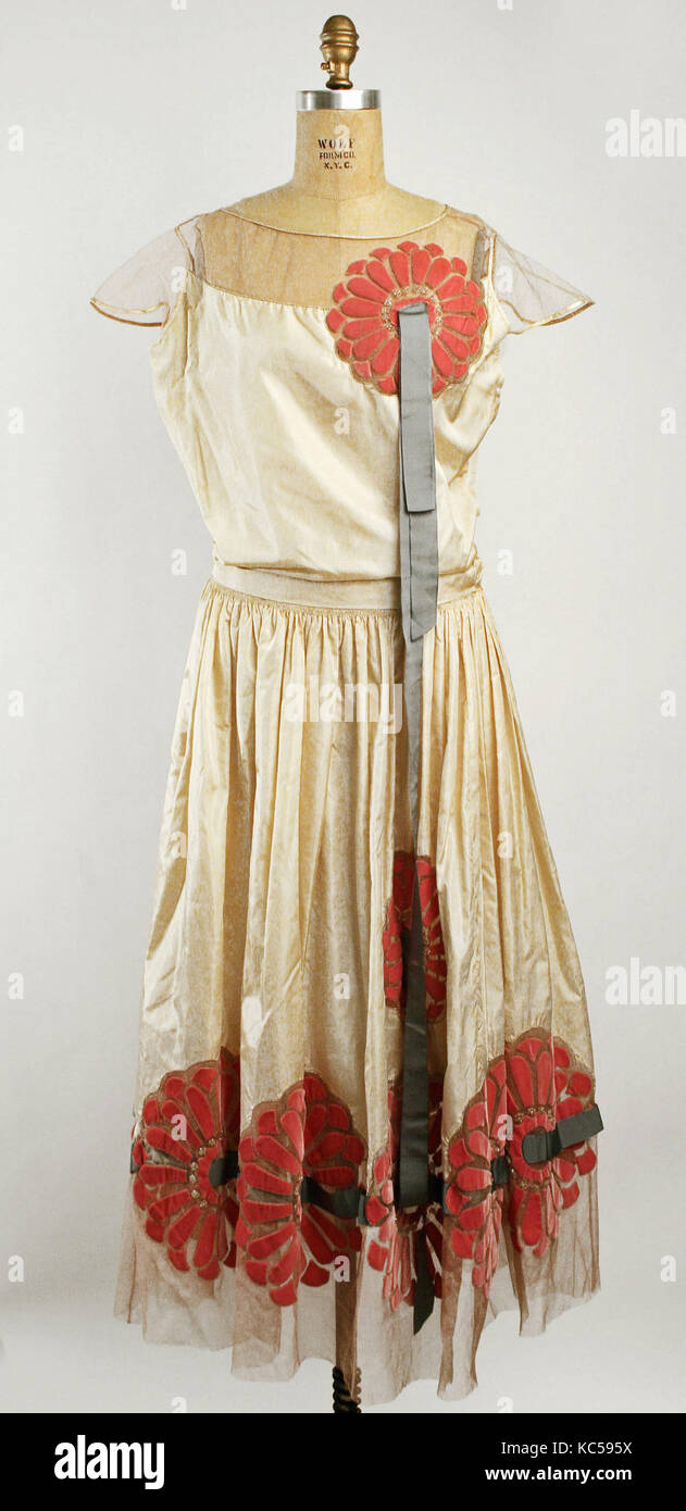 Robe de Style, 1925, French, silk, beading Stock Photo