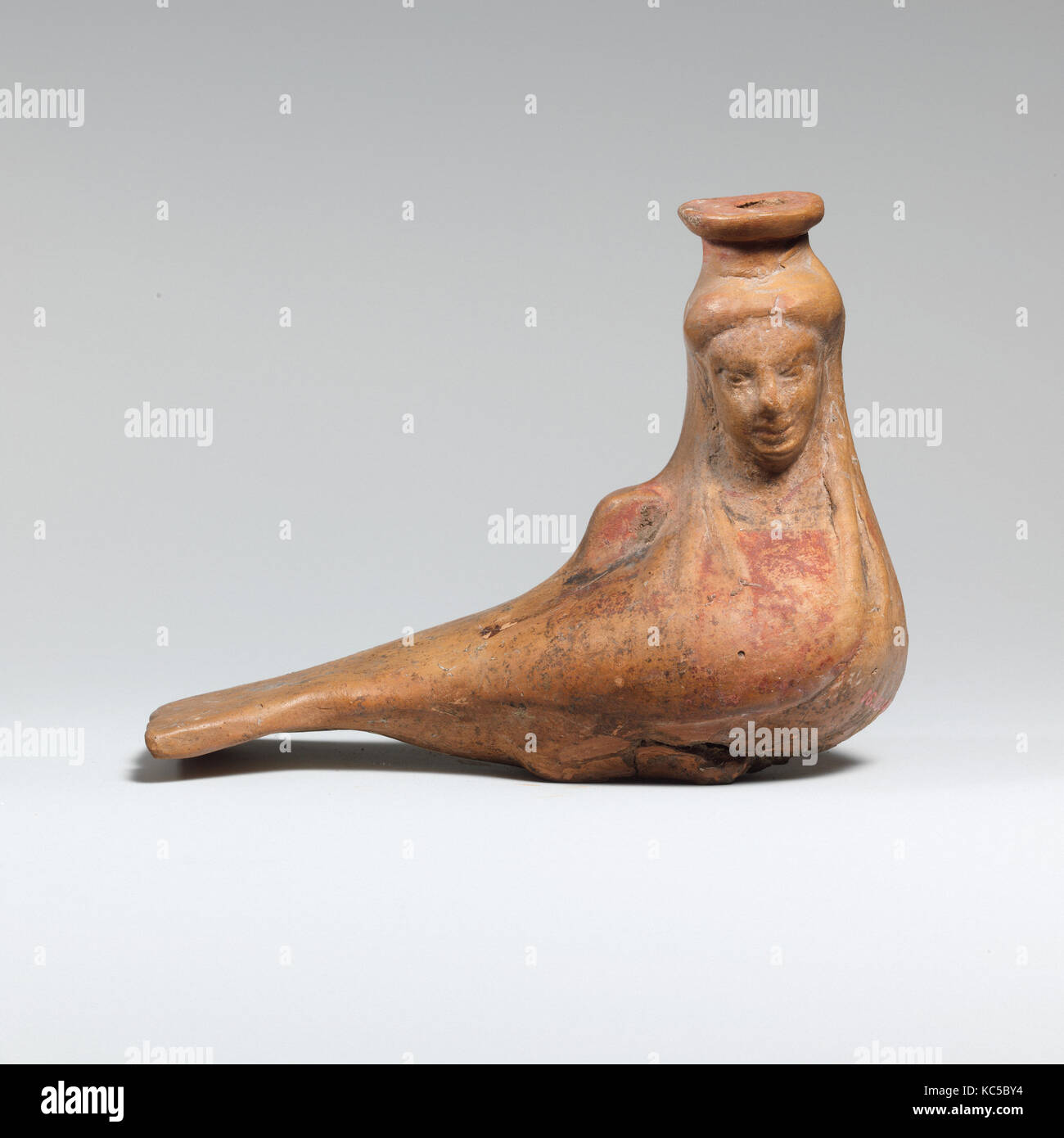Terracotta vase in the form of a siren, ca. 550500 B.C Stock Photo Alamy