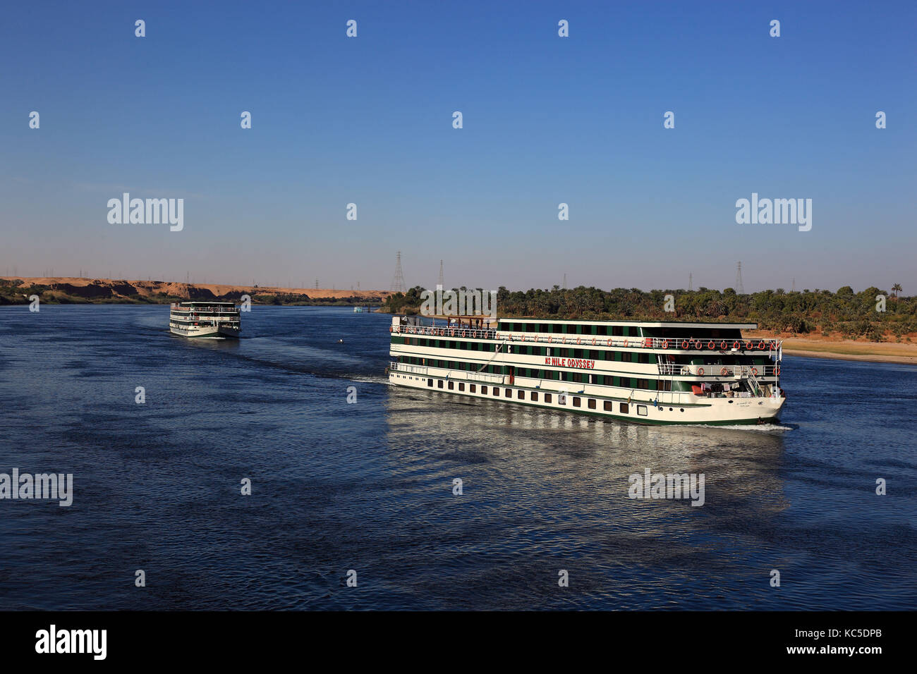 cruise ships on the river Nile, Egypt Stock Photo - Alamy
