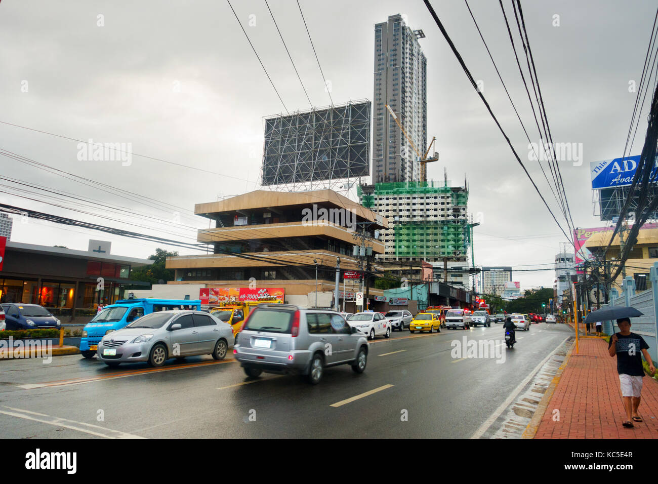 Philippines, Cebu City, Cebu Philippines - street scene, traffic, Cebu City, Cebu Philippines Asia Stock Photo