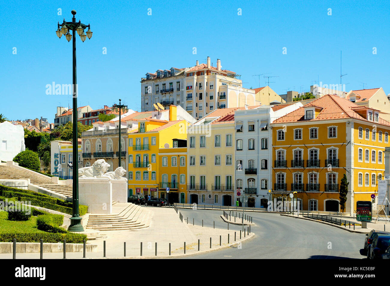 The traditional district of São Bento. Lisbon, Portugal Stock Photo