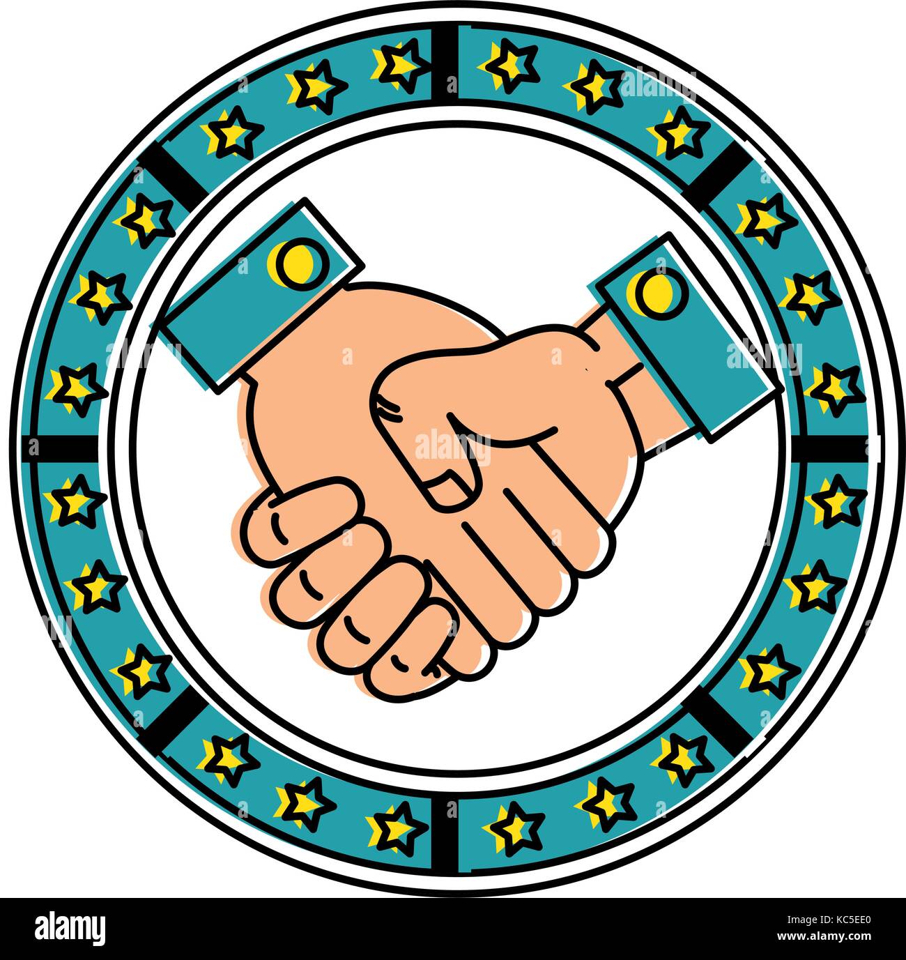 handshake done deal icon vector illustration design Stock Vector Image ...