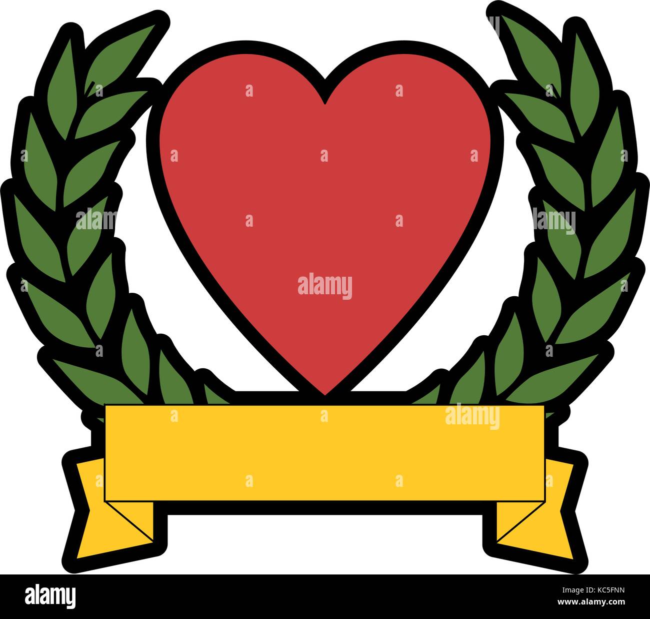heart with ribbon icon vector illustration design Stock Vector Image ...