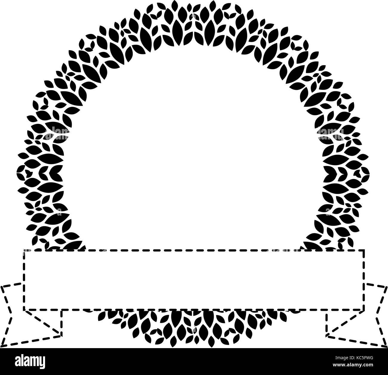 wreath leafs crown icon Stock Vector Image & Art - Alamy