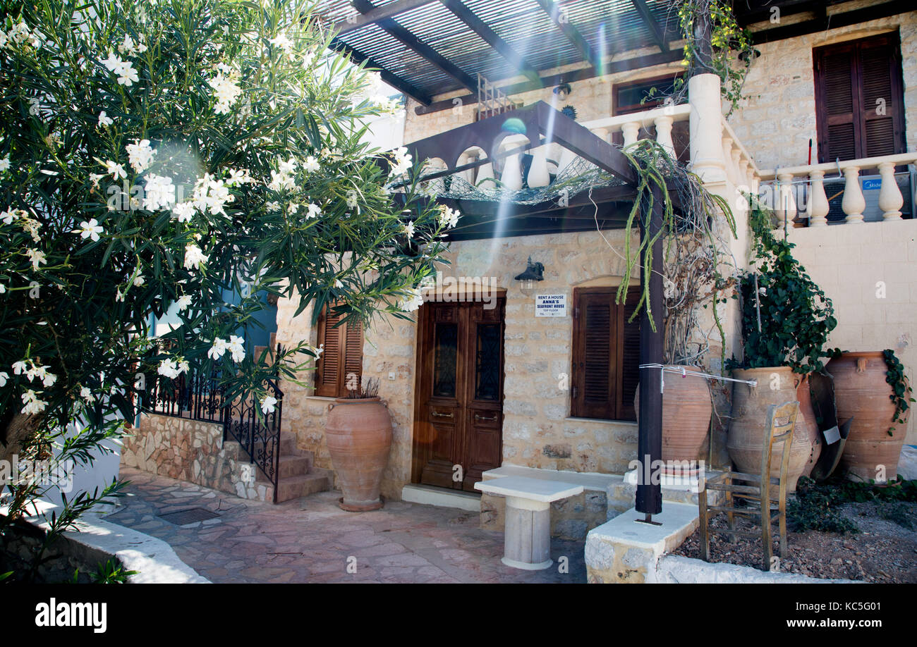 Houses in Halki Greek Islands Greece Stock Photo Alamy