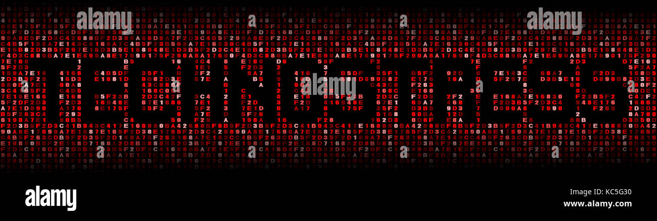 Technostress text on hex code illustration Stock Photo - Alamy