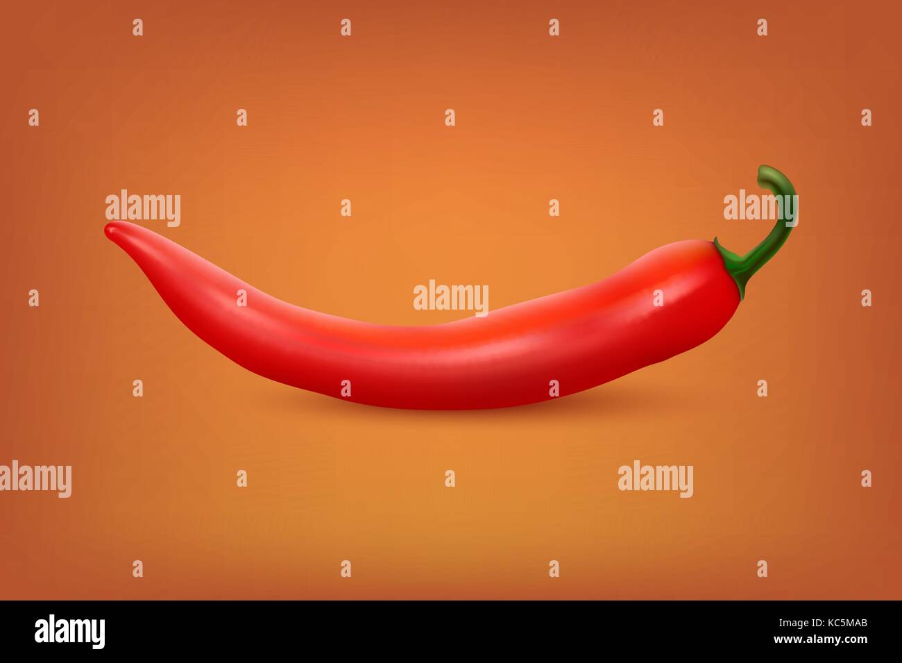 Vector Realistic Red Hot Natural Chili Pepper Design Template Or Clipart For Culinary Backgrounds Products Spice Package Recipes Web App Decorations Cooking Books Etc Stock Vector Image Art Alamy