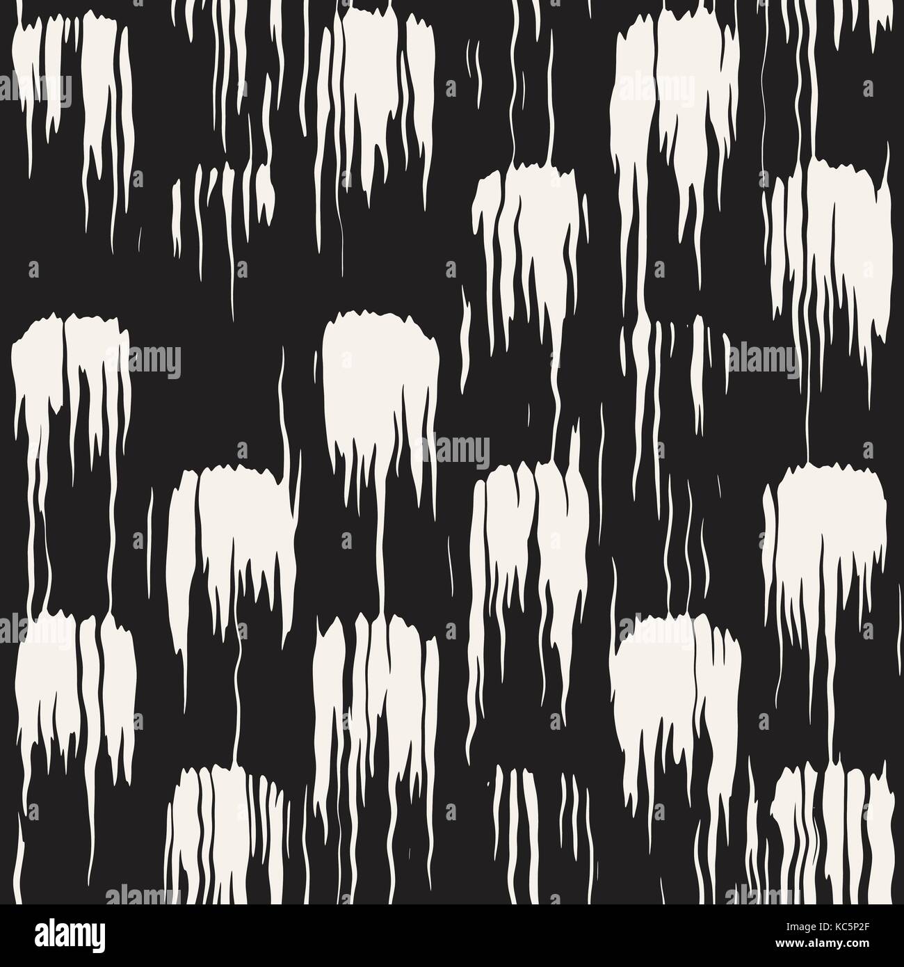Vector seamless pattern with stripes and strokes. Black and white ...