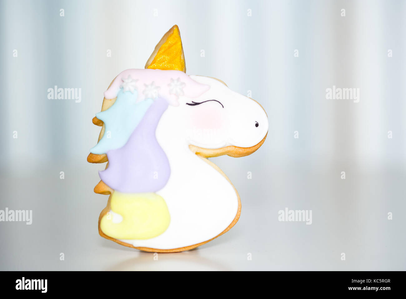 Wonderful Unicorn cookies to decorate parties or birthdays Stock Photo