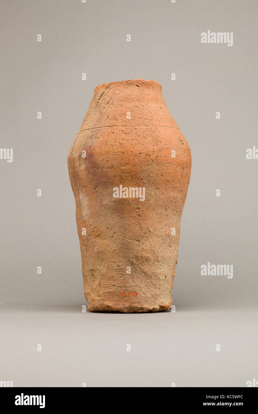 Rough ware jar, Predynastic Period, ca. 4500–4000 B.C. (?), From Egypt; Probably from Northern Upper Egypt, Abadiya, EEF Stock Photo