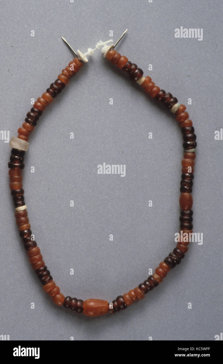 String of beads, Predynastic, Naqada III, ca. 3300–3100 B.C., From Egypt, Northern Upper Egypt, Abadiya, Cemetery H, Tomb H129 Stock Photo