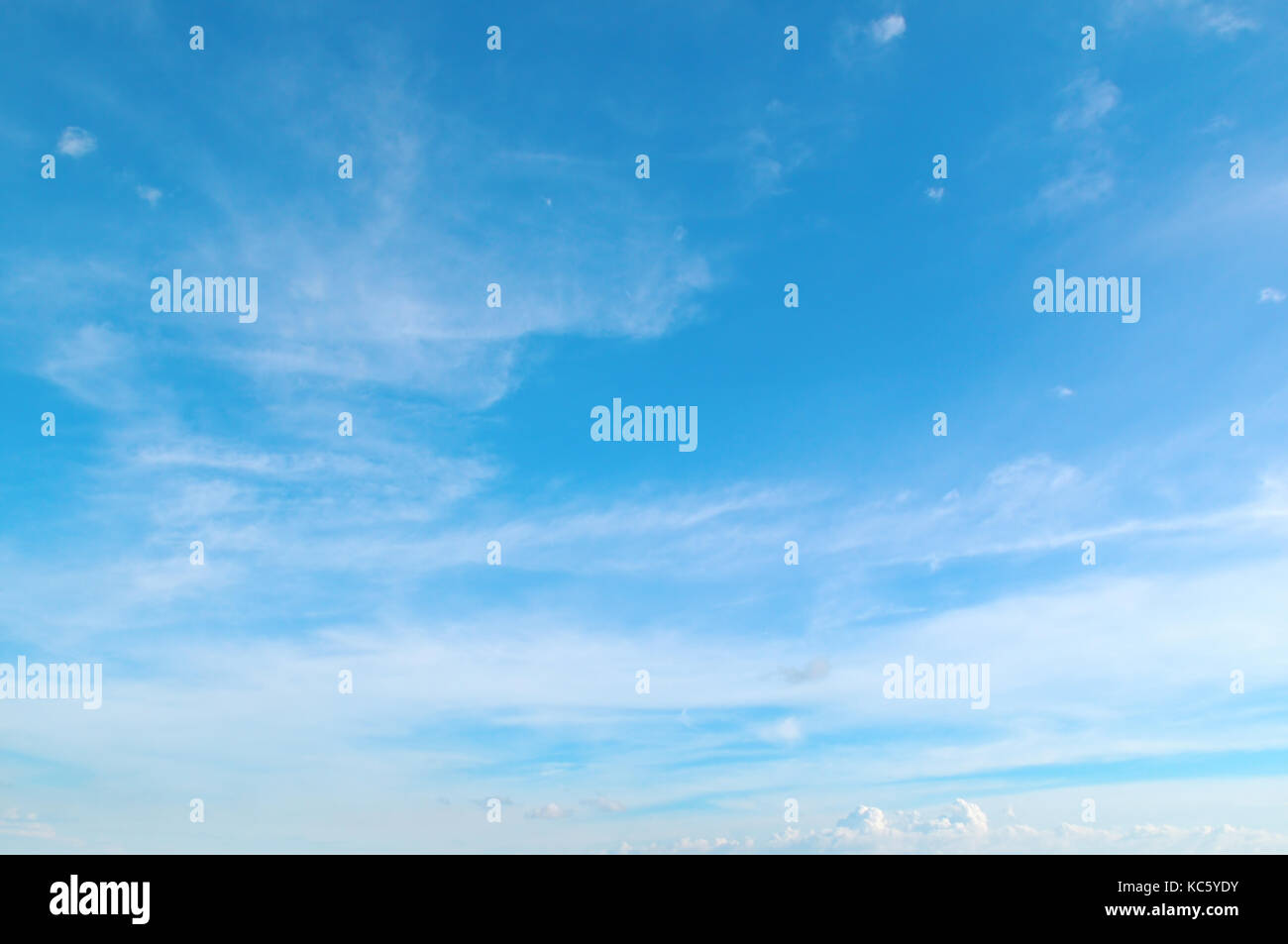 fluffy clouds in the blue sky Stock Photo - Alamy