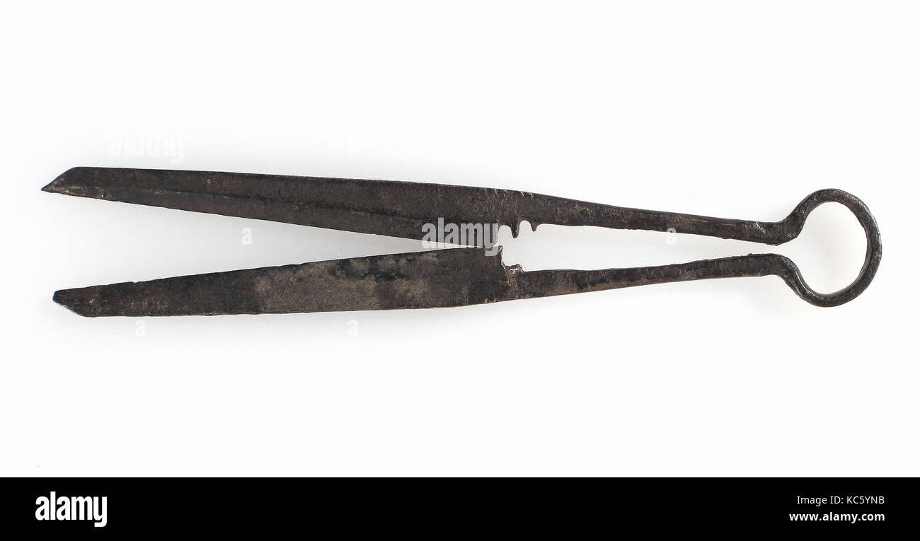 Scissors, 15th or 16th century, Western European, Iron, Overall: 4 13/16 in. (12.2 cm), Metalwork-Iron, Shears and scissors Stock Photo