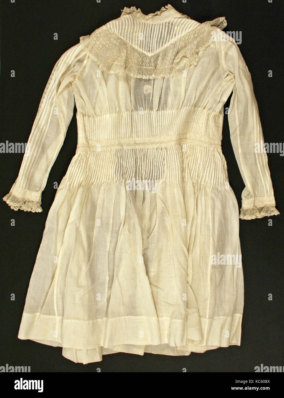 Dress, 1894–95, American, cotton Stock Photo