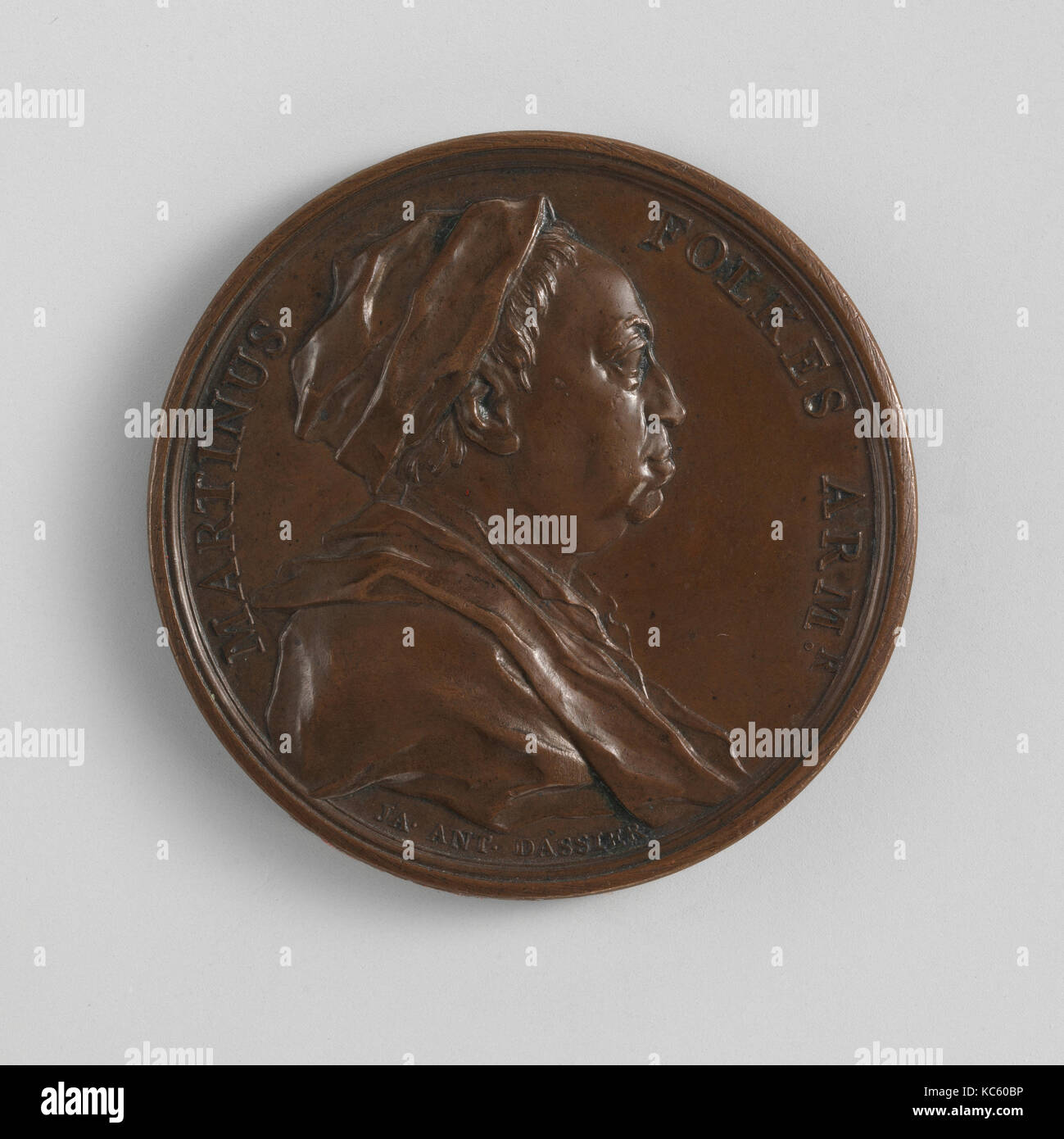 Martin Foulkes, Medalist: Jacques-Antoine Dassier, 1740 Stock Photo