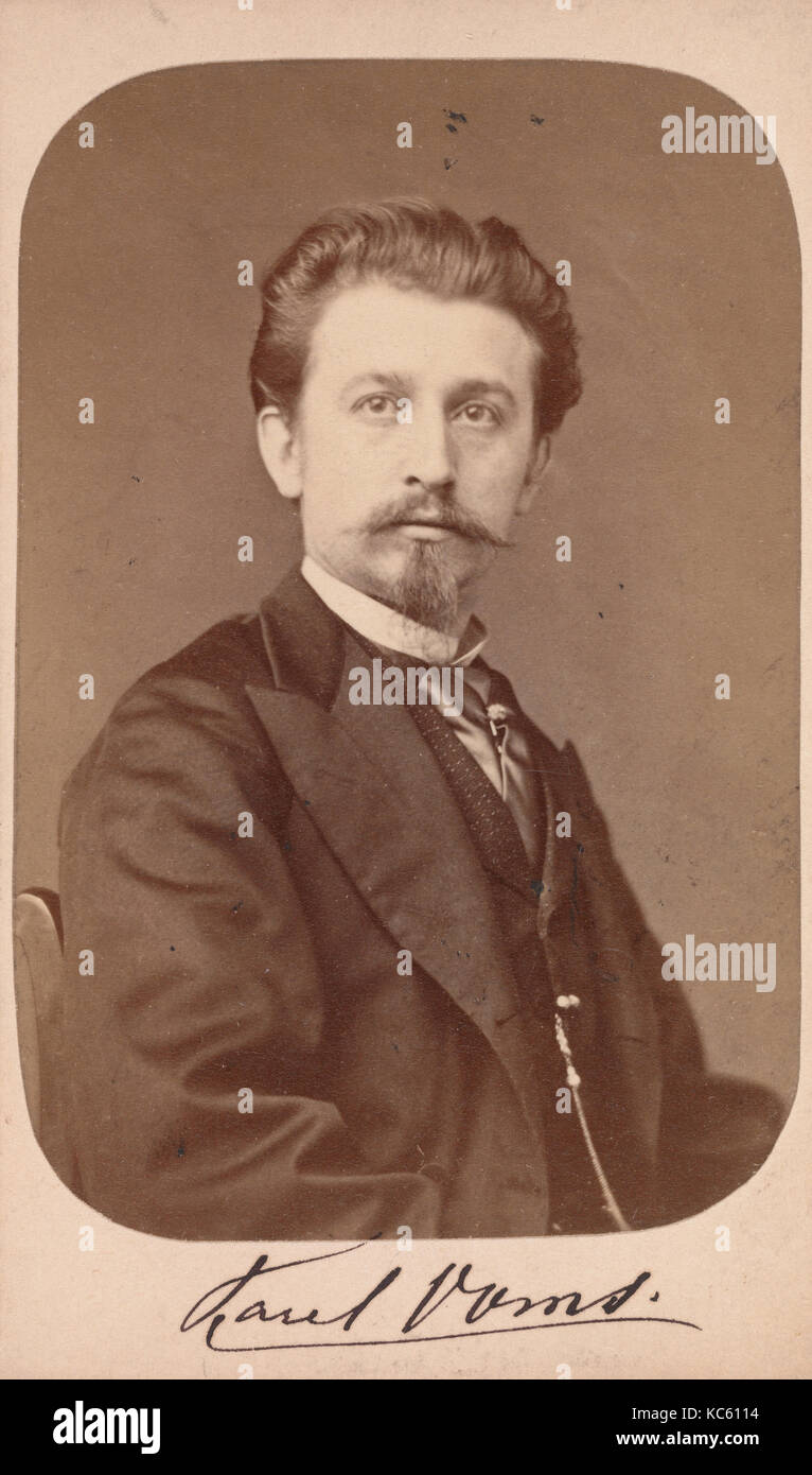 Karel Ooms, 1860s, Albumen silver print, Approx. 10.2 x 6.3 cm (4 x 2 1/2 in.), Photographs, Unknown Stock Photo