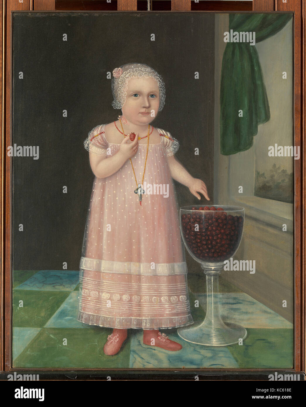 Emma Van Name, ca. 1805, Made in Baltimore, Maryland, United States, Oil on canvas, 29 × 23 in. (73.7 × 58.4 cm), Paintings Stock Photo