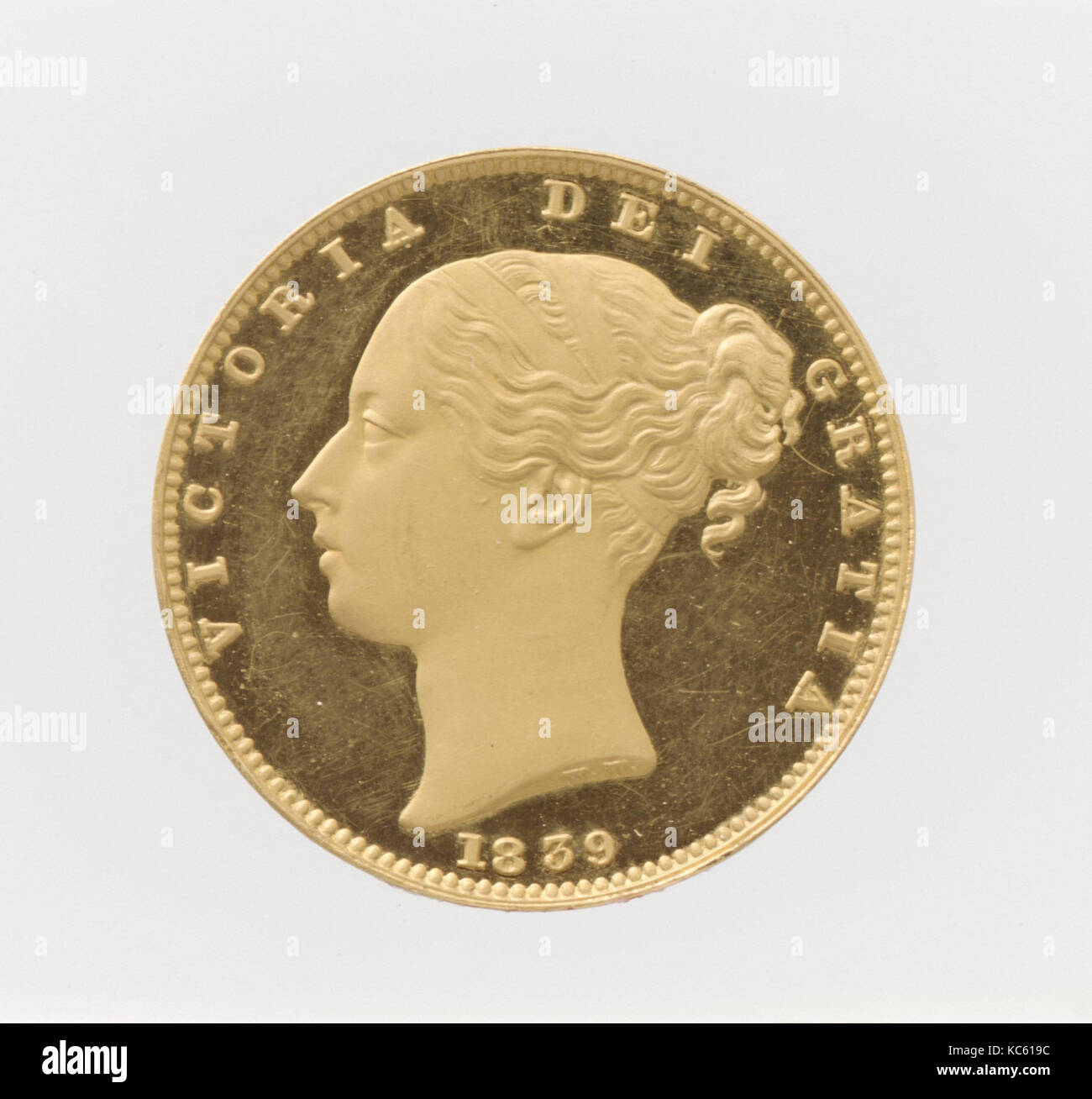 Victoria sovereign, 1839, British, London, Gold, Diameter 89 mm, Coins