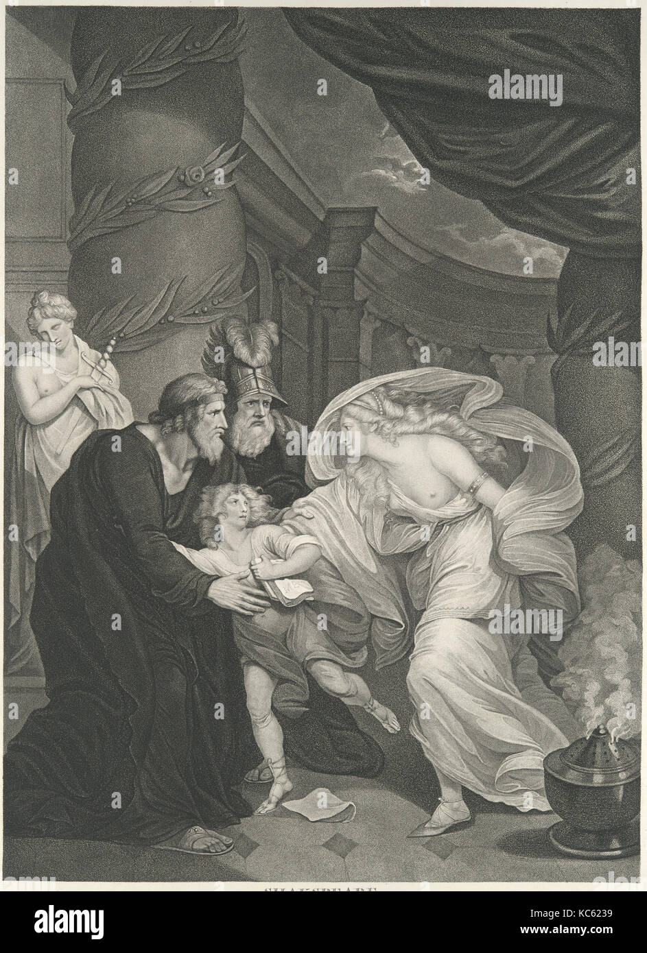 Rome, Titus's Garden–Lucius Pursued by Lavinia (Shakespeare, Titus Andronicus, Act 4, Scene 1), December 24, 1793 Stock Photo