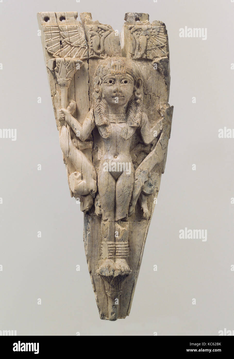 Frontlets Picture Horse frontlet carved in relief with a female figure flanked by lions ...