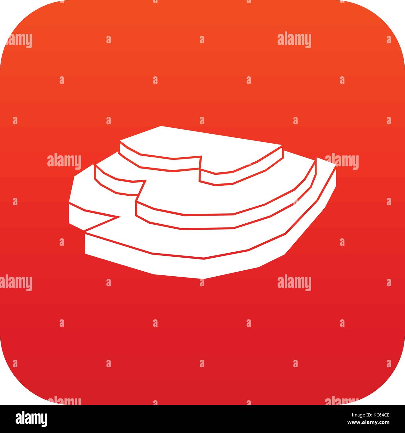 Rice field icon digital red Stock Vector Image & Art - Alamy