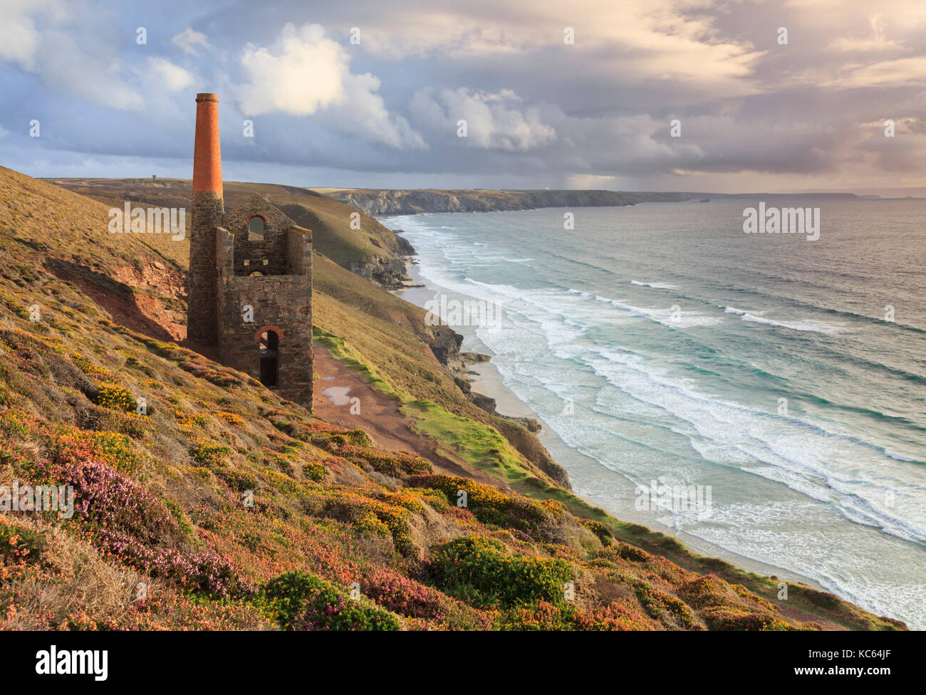 Wheal Coates near St Agnes in Cornwall. Stock Photo