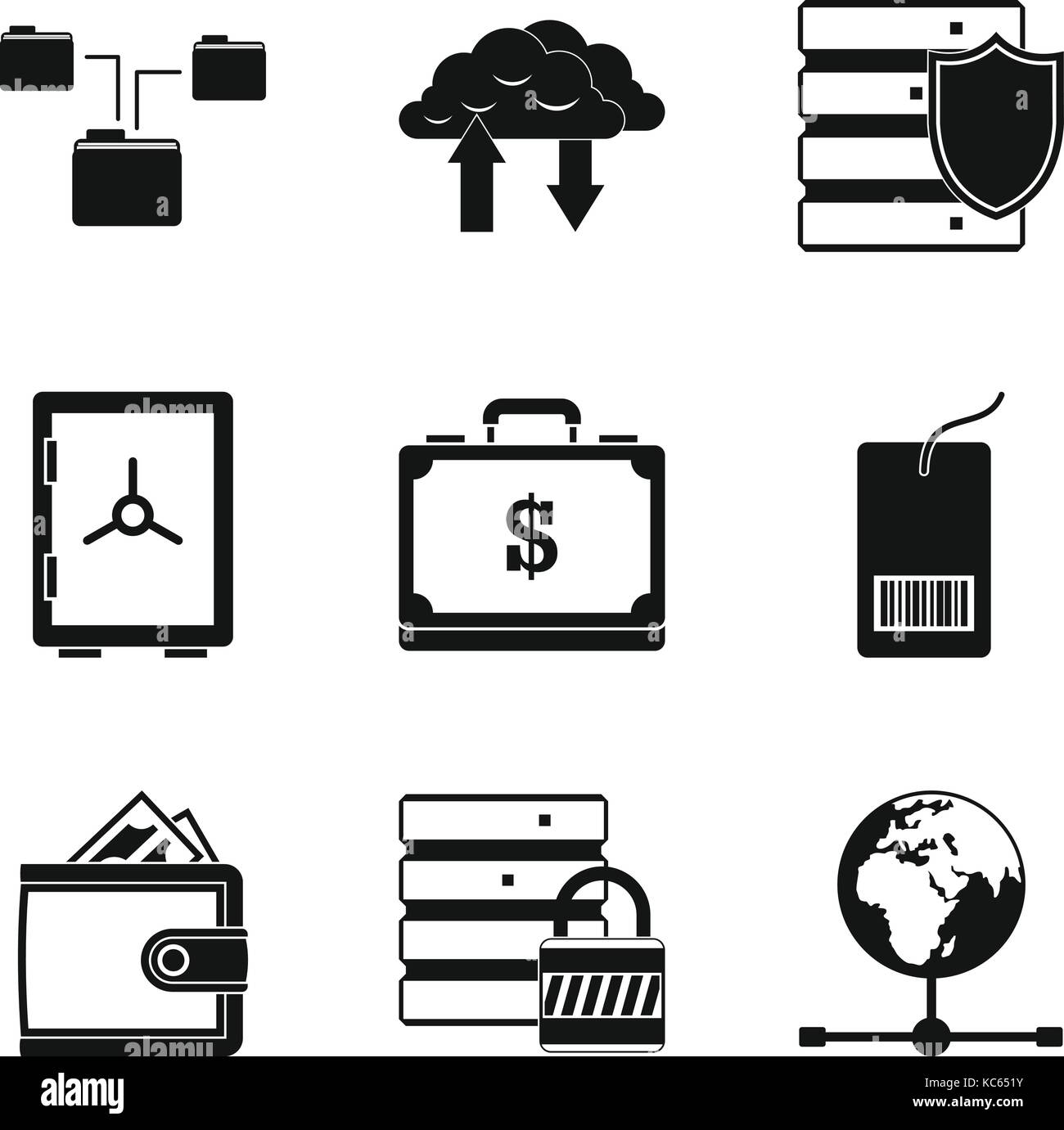 World money icons set, simple style Stock Vector Image & Art - Alamy