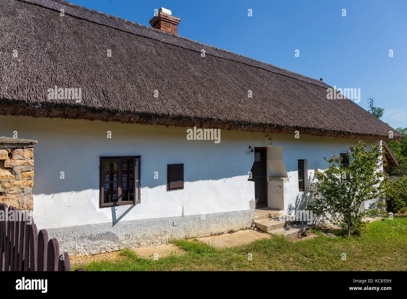 Traditional houses from Hungary, near lake Balaton, village Salfold