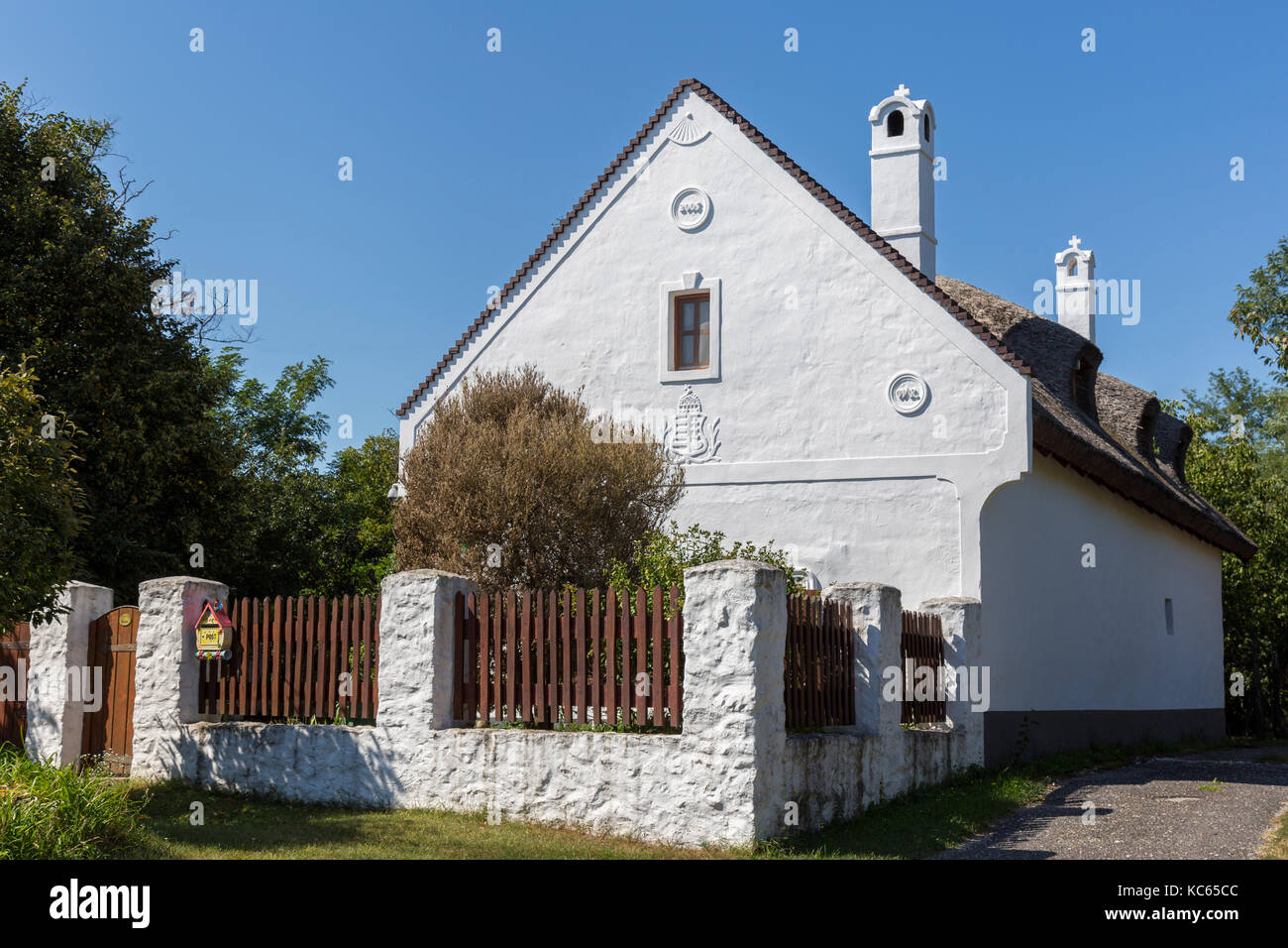 Traditional houses from Hungary, near lake Balaton, village Salfold
