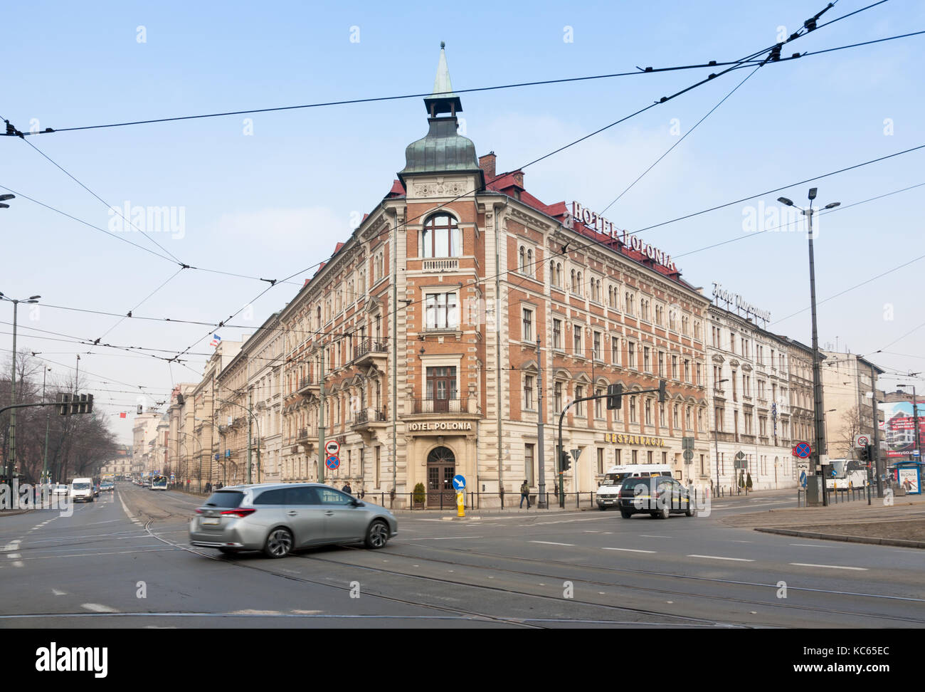 Hotel Polonia, Krakow, Poland Stock Photo
