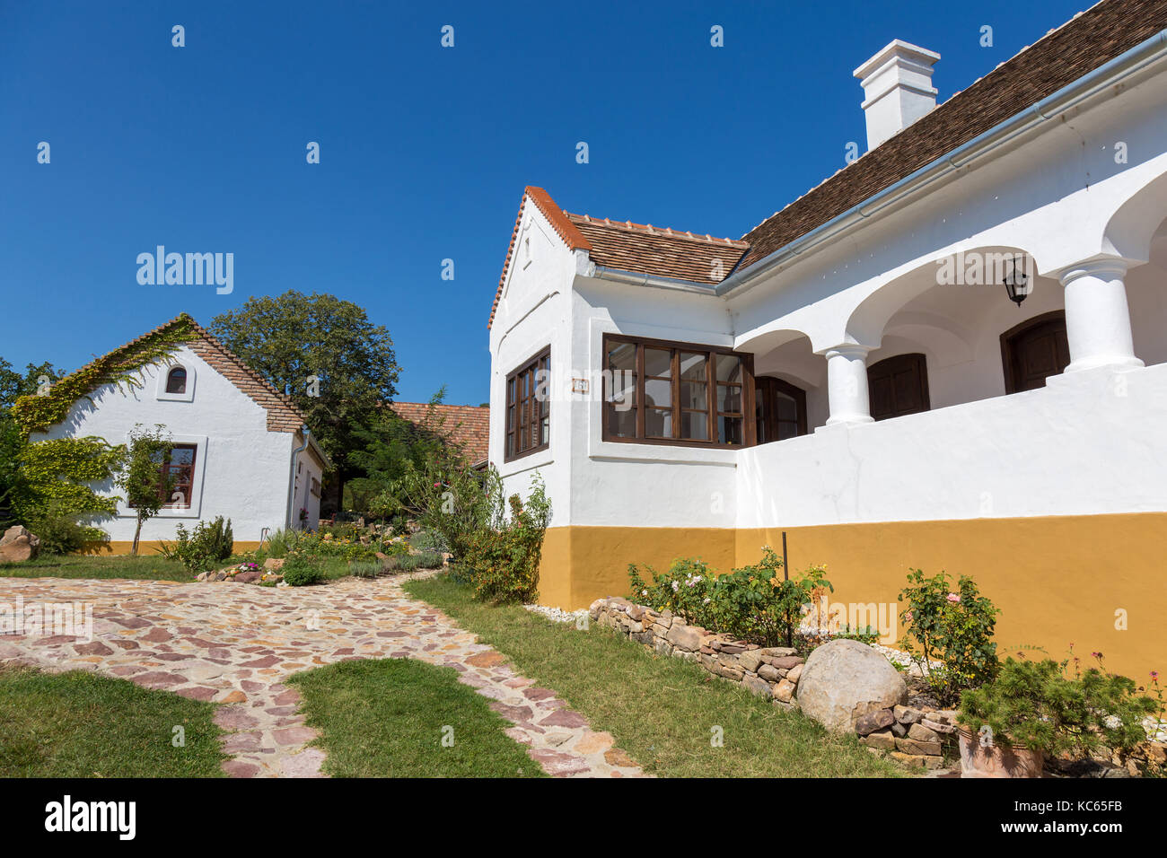 Traditional houses from Hungary, near lake Balaton, village Salfold