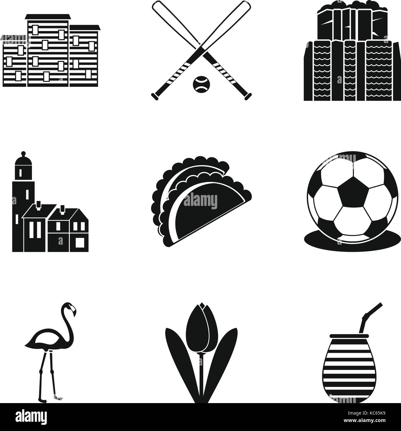 Ball icons set, simple style Stock Vector Image & Art - Alamy