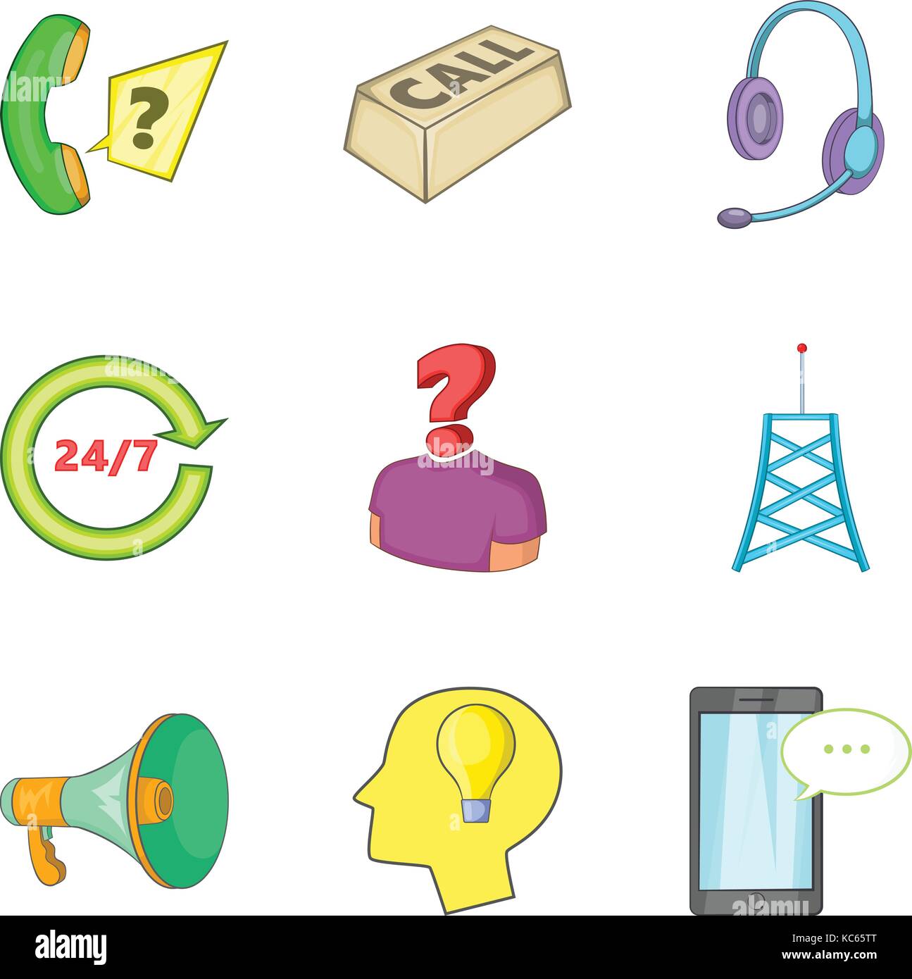 IT problem icons set, cartoon style Stock Vector Image & Art - Alamy