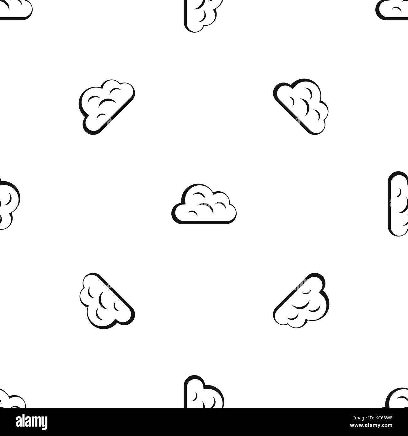 Big cloud pattern seamless black Stock Vector Image & Art - Alamy