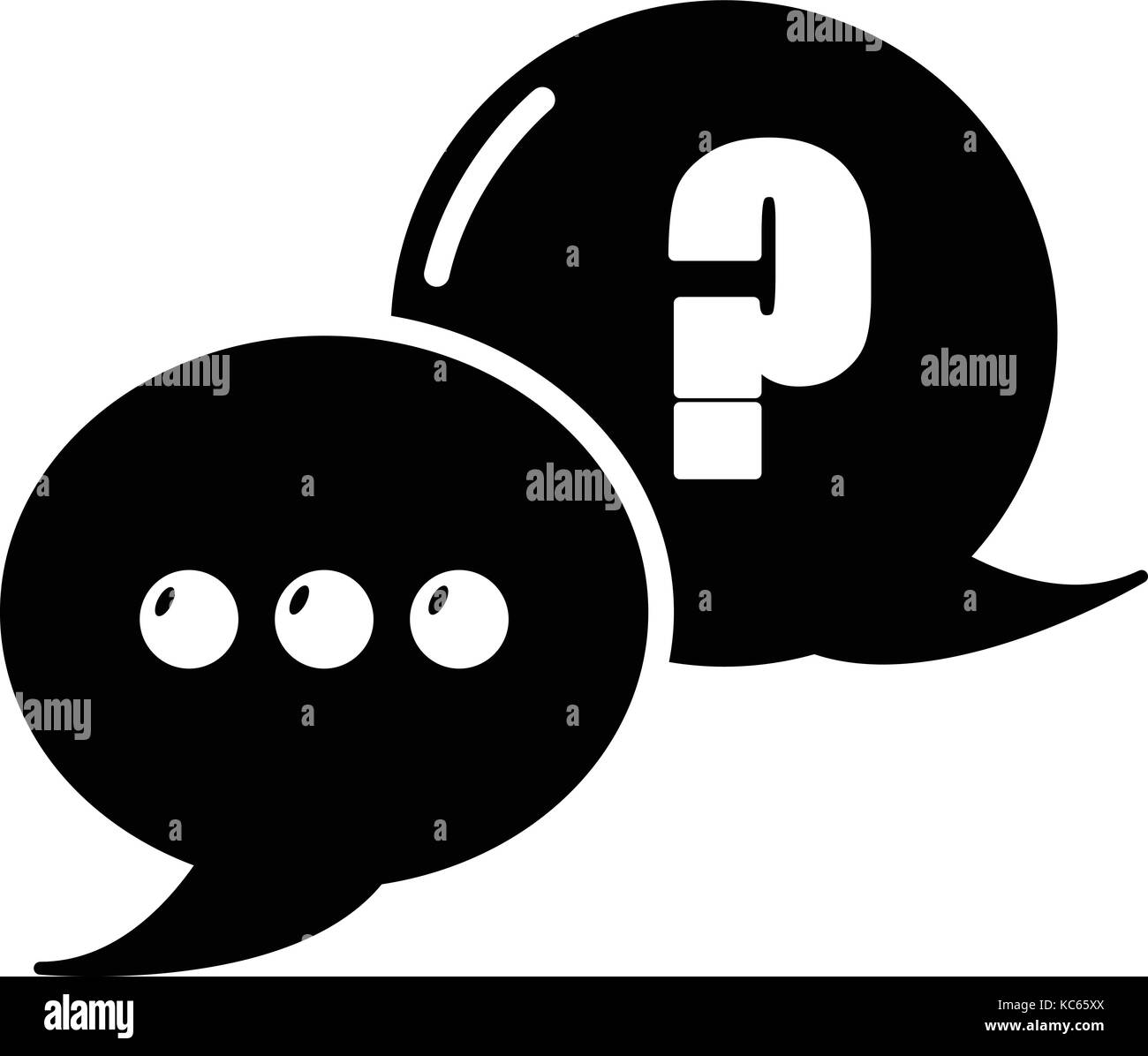Dialog icon, simple black style Stock Vector Image & Art - Alamy