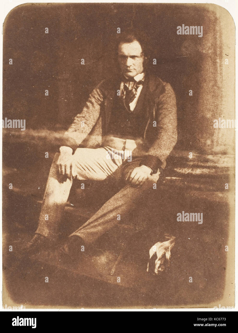 Thomas Duncan, 1843–47, Salted paper print from paper negative, Photographs, David Octavius Hill (British, Perth, Scotland 1802 Stock Photo