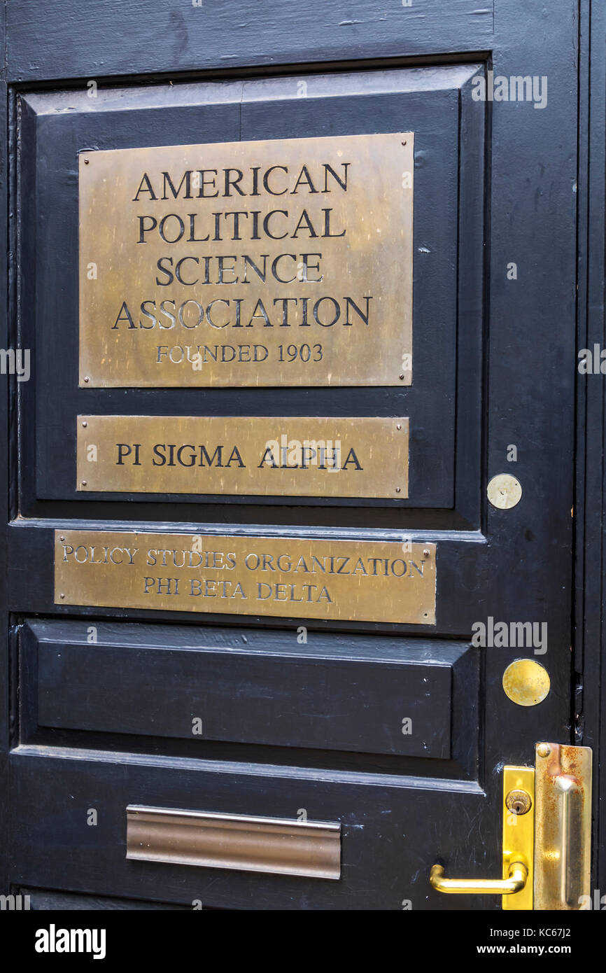 Washington DC,Dupont Circle,American Political Science Association,APSA,door,exterior,DC170527110 Stock Photo
