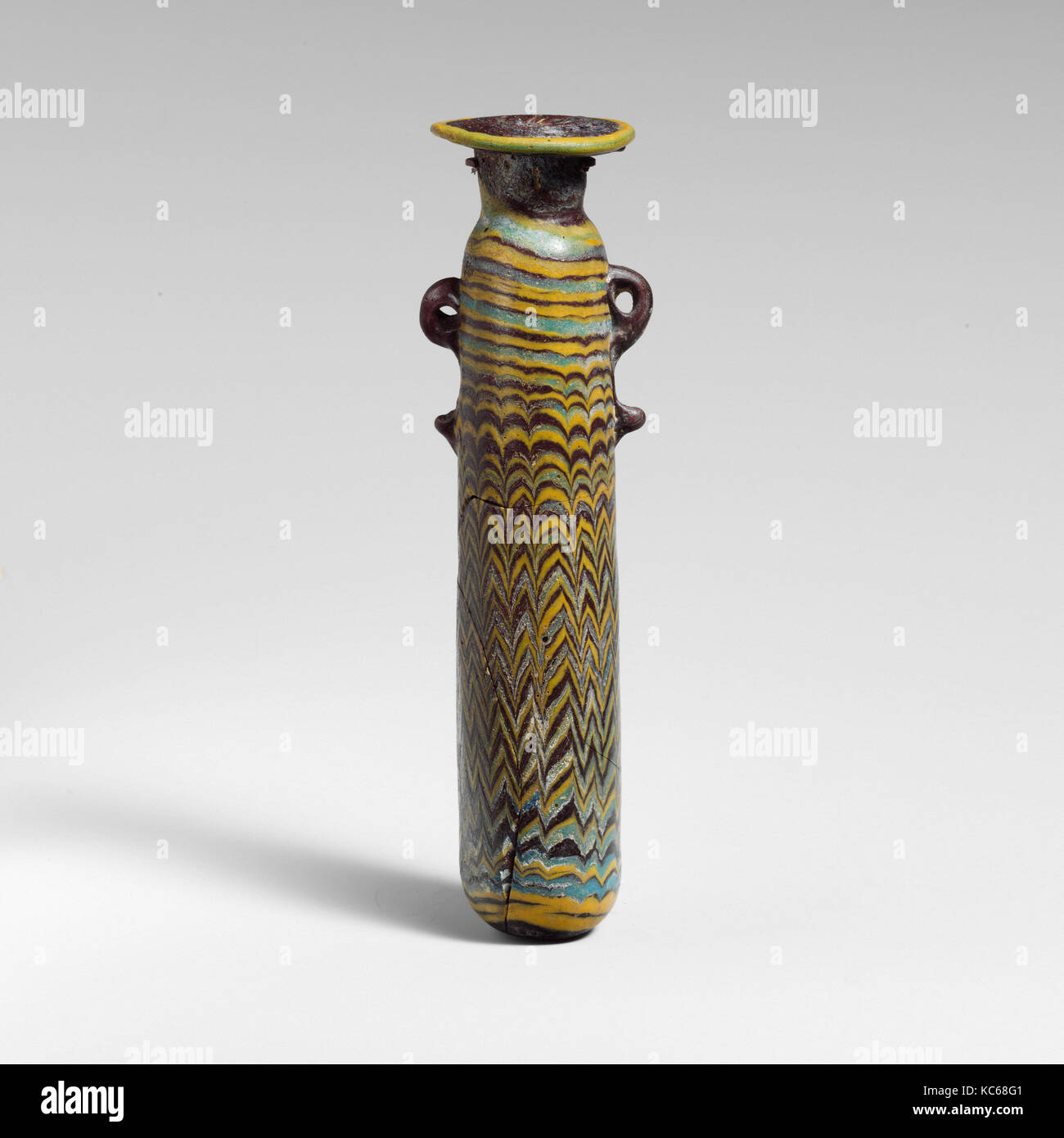Glass alabastron (perfume bottle), 5th century B.C Stock Photo