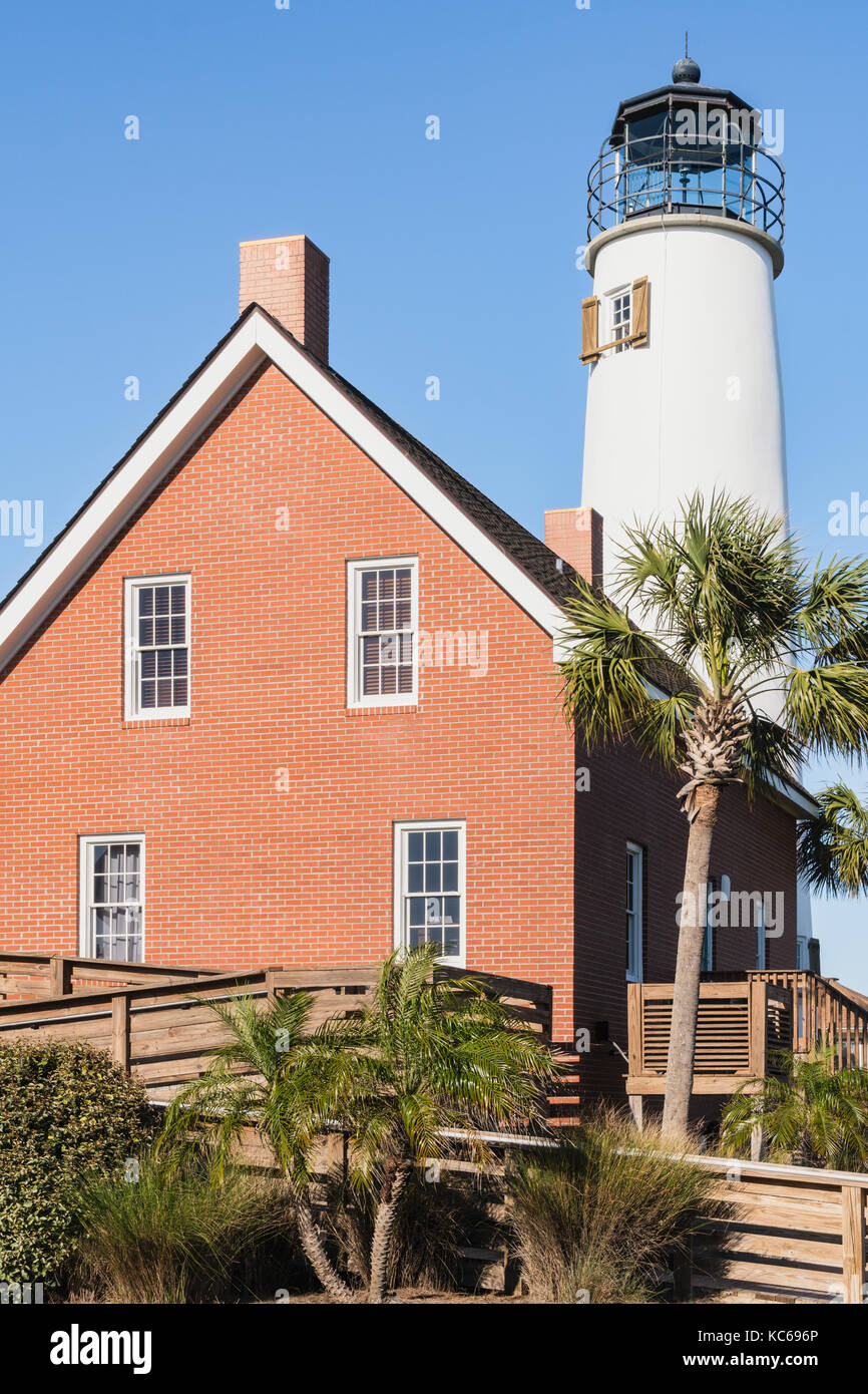 Cape St. George Lighthouse, Cape St. George Island, Florida Stock Photo