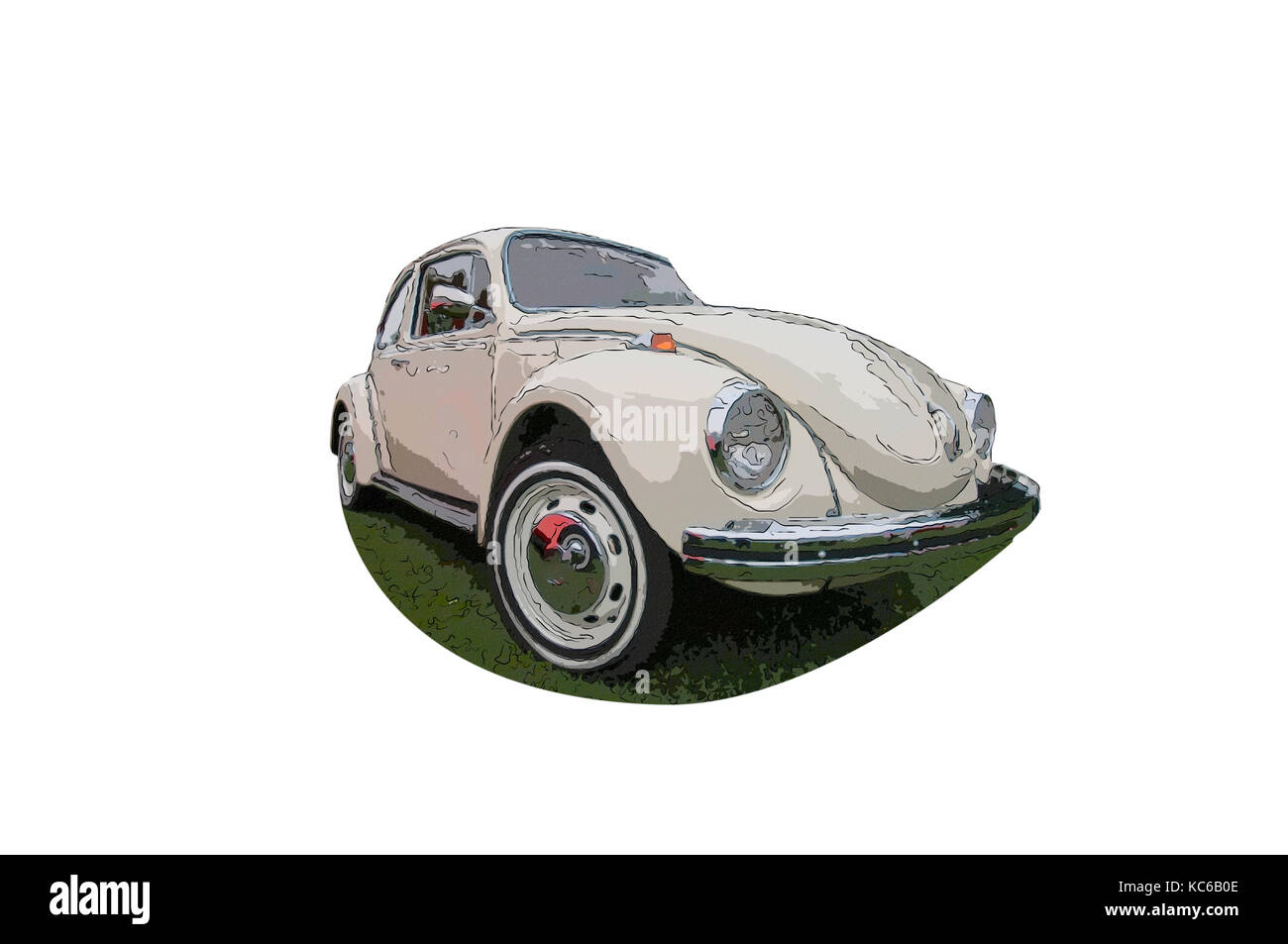 volkswagen beetle art Stock Photo