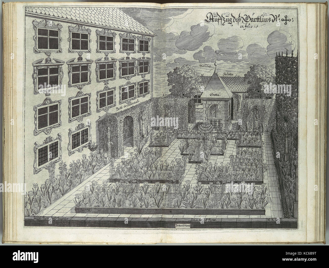 Architectura Privata: Das is Gründtliche Beschreibung...in was form...ein Burgerliches Wohn-Haus..., 1641 Stock Photo