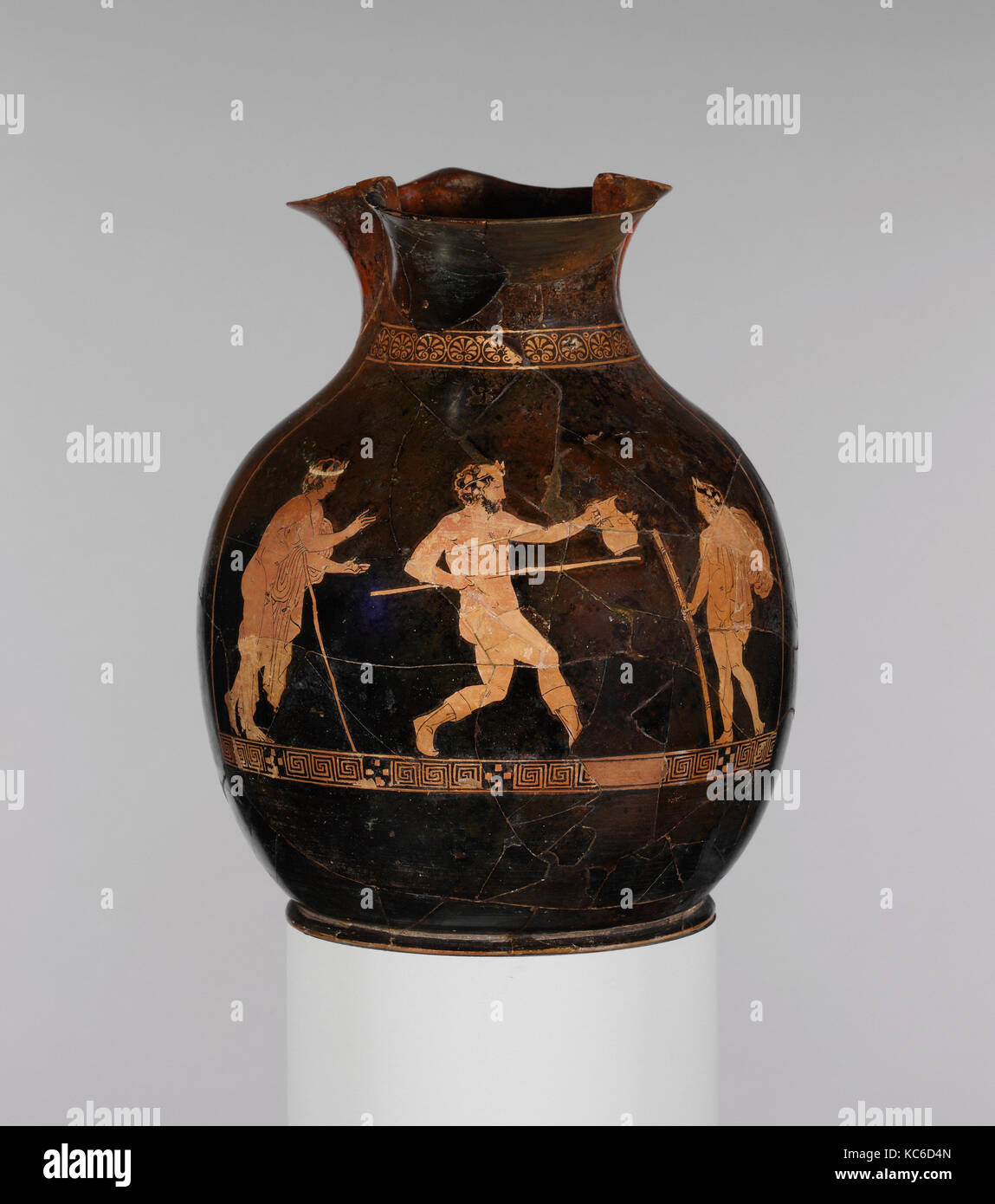 Terracotta Oinochoe Chous Jug Classical Ca 420 B C Greek