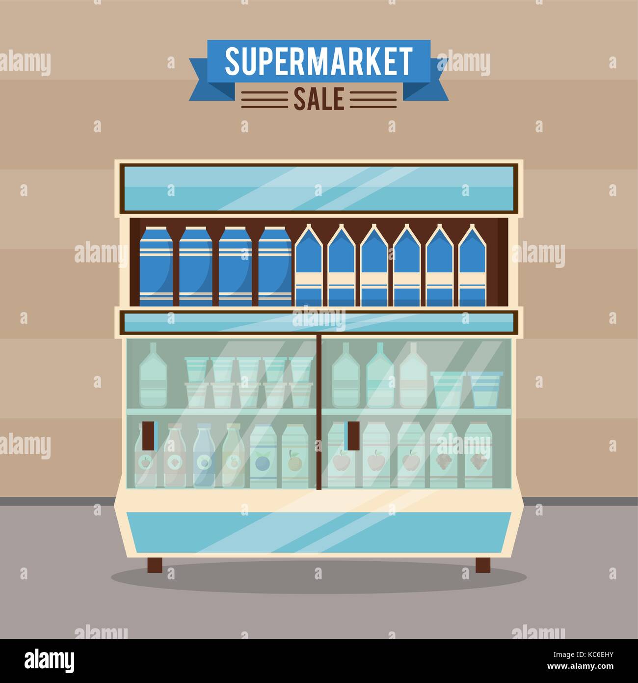 Supermarket sale stand Stock Vector Image & Art Alamy
