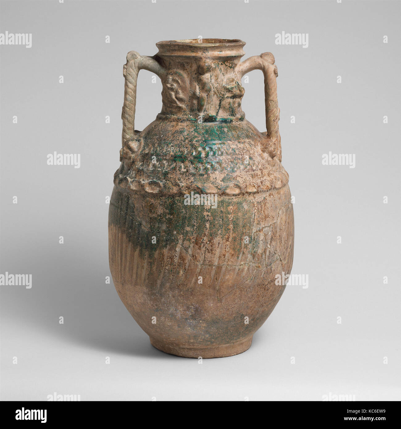 Terracotta amphora (two-handled jar), ca. A.D. 100–225 Stock Photo