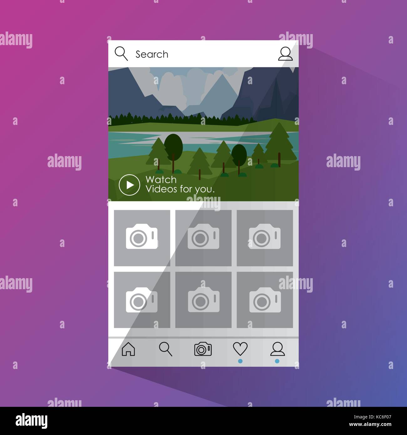 Social network smartphone interface Stock Vector Image & Art - Alamy