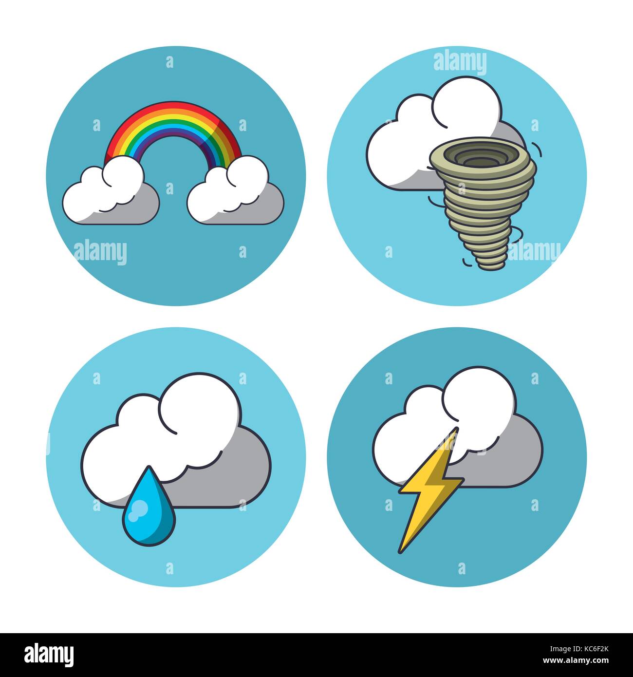 Weather icons set Stock Vector Image & Art - Alamy