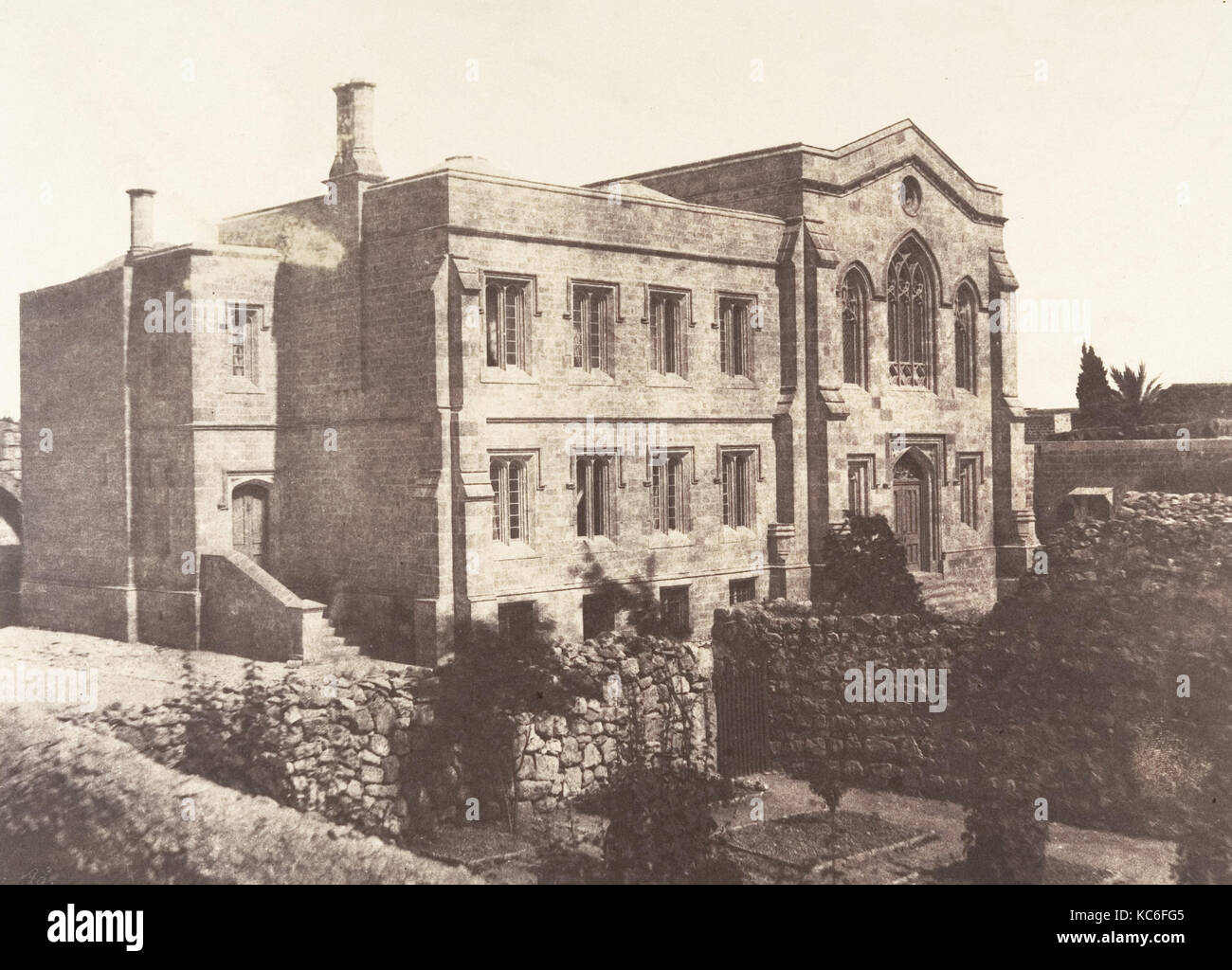Jérusalem, Chapelle anglaise, Auguste Salzmann, 1854 Stock Photo